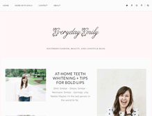 Tablet Screenshot of everydayemilyblog.com